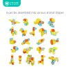 The shapes it can be assembled into