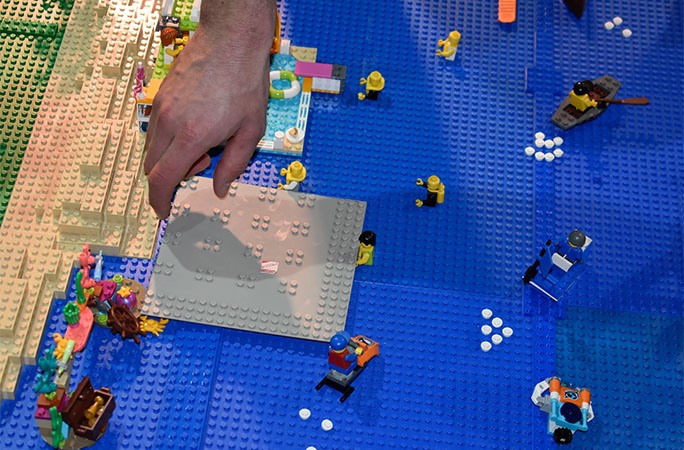 Building the largest Lego city