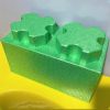 A foam building block